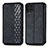 Funda de Cuero Cartera con Soporte Carcasa S01D para Samsung Galaxy F62 5G Negro