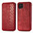 Funda de Cuero Cartera con Soporte Carcasa S01D para Samsung Galaxy F62 5G Rojo