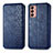 Funda de Cuero Cartera con Soporte Carcasa S01D para Samsung Galaxy M13 4G Azul