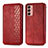 Funda de Cuero Cartera con Soporte Carcasa S01D para Samsung Galaxy M13 4G Rojo