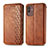 Funda de Cuero Cartera con Soporte Carcasa S01D para Samsung Galaxy M13 5G Marron