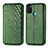 Funda de Cuero Cartera con Soporte Carcasa S01D para Samsung Galaxy M21 Verde