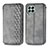 Funda de Cuero Cartera con Soporte Carcasa S01D para Samsung Galaxy M33 5G Gris