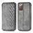 Funda de Cuero Cartera con Soporte Carcasa S01D para Samsung Galaxy Note 20 5G Gris