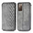 Funda de Cuero Cartera con Soporte Carcasa S01D para Samsung Galaxy S20 FE 4G Gris