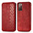 Funda de Cuero Cartera con Soporte Carcasa S01D para Samsung Galaxy S20 FE 4G Rojo