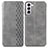 Funda de Cuero Cartera con Soporte Carcasa S01D para Samsung Galaxy S22 5G Gris