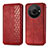 Funda de Cuero Cartera con Soporte Carcasa S01D para Sharp Aquos R8 Pro Rojo