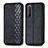 Funda de Cuero Cartera con Soporte Carcasa S01D para Sony Xperia 1 II Negro