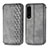 Funda de Cuero Cartera con Soporte Carcasa S01D para Sony Xperia 1 IV Gris