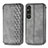 Funda de Cuero Cartera con Soporte Carcasa S01D para Sony Xperia 1 V Gris