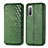 Funda de Cuero Cartera con Soporte Carcasa S01D para Sony Xperia 10 II Verde