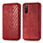 Funda de Cuero Cartera con Soporte Carcasa S01D para Sony Xperia 10 III Rojo