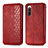 Funda de Cuero Cartera con Soporte Carcasa S01D para Sony Xperia 10 IV Rojo