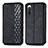 Funda de Cuero Cartera con Soporte Carcasa S01D para Sony Xperia 10 IV SO-52C Negro