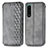 Funda de Cuero Cartera con Soporte Carcasa S01D para Sony Xperia 5 III Gris