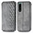 Funda de Cuero Cartera con Soporte Carcasa S01D para Sony Xperia 5 IV Gris