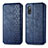 Funda de Cuero Cartera con Soporte Carcasa S01D para Sony Xperia Ace II Azul