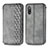 Funda de Cuero Cartera con Soporte Carcasa S01D para Sony Xperia Ace II SO-41B Gris