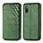 Funda de Cuero Cartera con Soporte Carcasa S01D para Sony Xperia Ace II SO-41B Verde