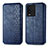 Funda de Cuero Cartera con Soporte Carcasa S01D para Vivo iQOO 10 5G Azul