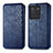 Funda de Cuero Cartera con Soporte Carcasa S01D para Vivo iQOO Neo6 5G Azul