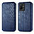 Funda de Cuero Cartera con Soporte Carcasa S01D para Vivo iQOO Z6x Azul