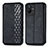 Funda de Cuero Cartera con Soporte Carcasa S01D para Vivo iQOO Z6x Negro