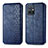 Funda de Cuero Cartera con Soporte Carcasa S01D para Vivo T1 5G India Azul