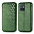 Funda de Cuero Cartera con Soporte Carcasa S01D para Vivo T1 5G India Verde