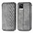 Funda de Cuero Cartera con Soporte Carcasa S01D para Vivo V20 (2021) Gris