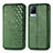 Funda de Cuero Cartera con Soporte Carcasa S01D para Vivo V21 5G Verde