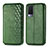 Funda de Cuero Cartera con Soporte Carcasa S01D para Vivo V21e 5G Verde