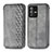 Funda de Cuero Cartera con Soporte Carcasa S01D para Vivo V23 5G Gris