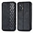 Funda de Cuero Cartera con Soporte Carcasa S01D para Vivo X70 5G Negro