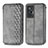 Funda de Cuero Cartera con Soporte Carcasa S01D para Vivo X70t Gris