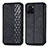 Funda de Cuero Cartera con Soporte Carcasa S01D para Vivo Y10 t1 Negro