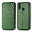 Funda de Cuero Cartera con Soporte Carcasa S01D para Vivo Y11 Verde