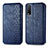 Funda de Cuero Cartera con Soporte Carcasa S01D para Vivo Y12G Azul