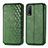 Funda de Cuero Cartera con Soporte Carcasa S01D para Vivo Y12G Verde