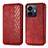 Funda de Cuero Cartera con Soporte Carcasa S01D para Vivo Y77 5G Rojo