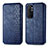 Funda de Cuero Cartera con Soporte Carcasa S01D para Xiaomi Mi Note 10 Lite Azul