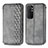 Funda de Cuero Cartera con Soporte Carcasa S01D para Xiaomi Mi Note 10 Lite Gris