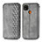 Funda de Cuero Cartera con Soporte Carcasa S01D para Xiaomi POCO C31 Gris