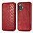 Funda de Cuero Cartera con Soporte Carcasa S01D para Xiaomi Poco F3 GT 5G Rojo