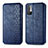 Funda de Cuero Cartera con Soporte Carcasa S01D para Xiaomi POCO M3 Pro 5G Azul