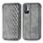 Funda de Cuero Cartera con Soporte Carcasa S01D para Xiaomi POCO M3 Pro 5G Gris