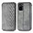 Funda de Cuero Cartera con Soporte Carcasa S01D para Xiaomi Poco M5S Gris