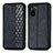 Funda de Cuero Cartera con Soporte Carcasa S01D para Xiaomi Poco M5S Negro