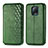 Funda de Cuero Cartera con Soporte Carcasa S01D para Xiaomi Redmi 10X Pro 5G Verde